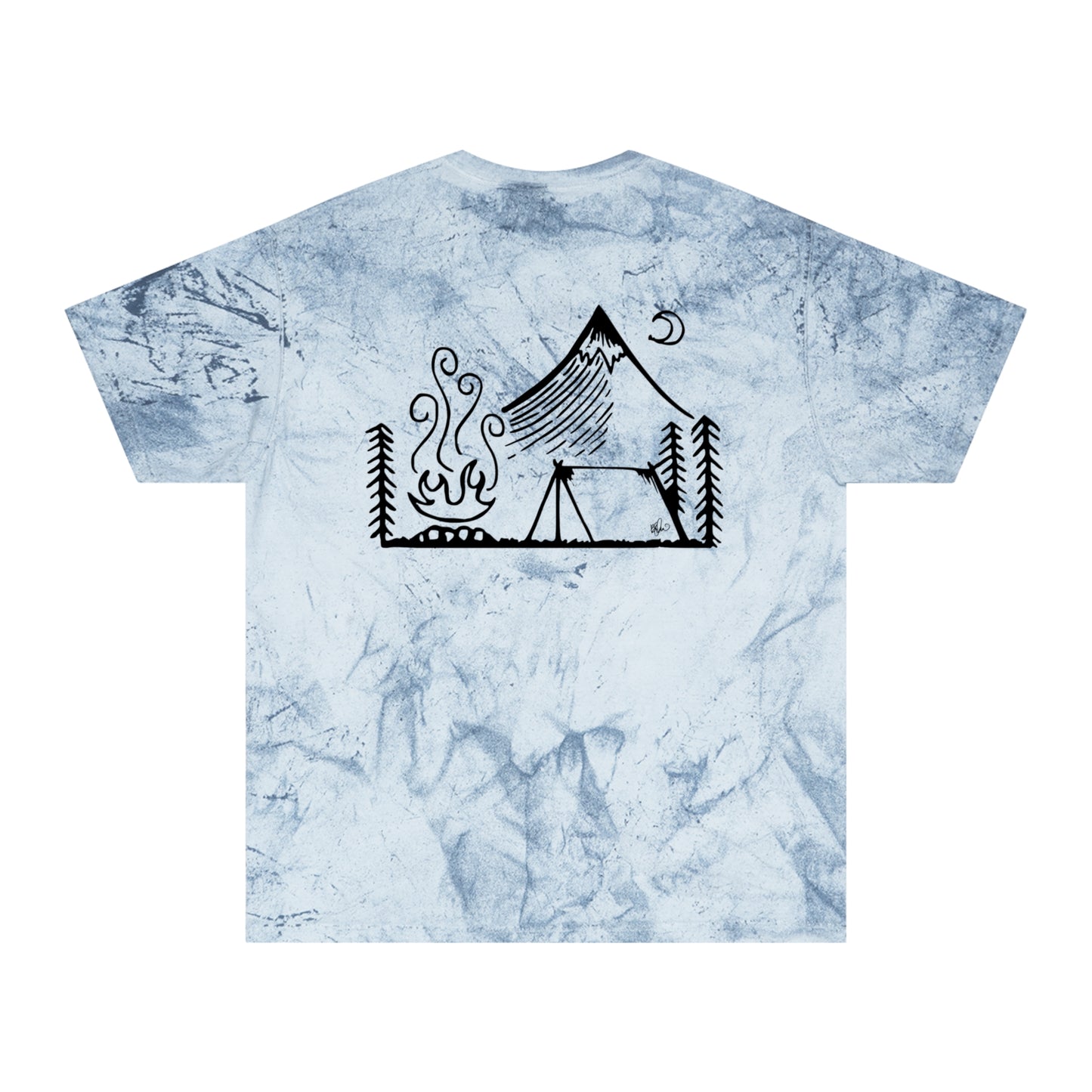 Color Blast Camping Tee, Mountain and Ocean Lover Gift, Unisex Adventure T-Shirt, Outdoor Enthusiast Shirt, Nature Inspired Apparel
