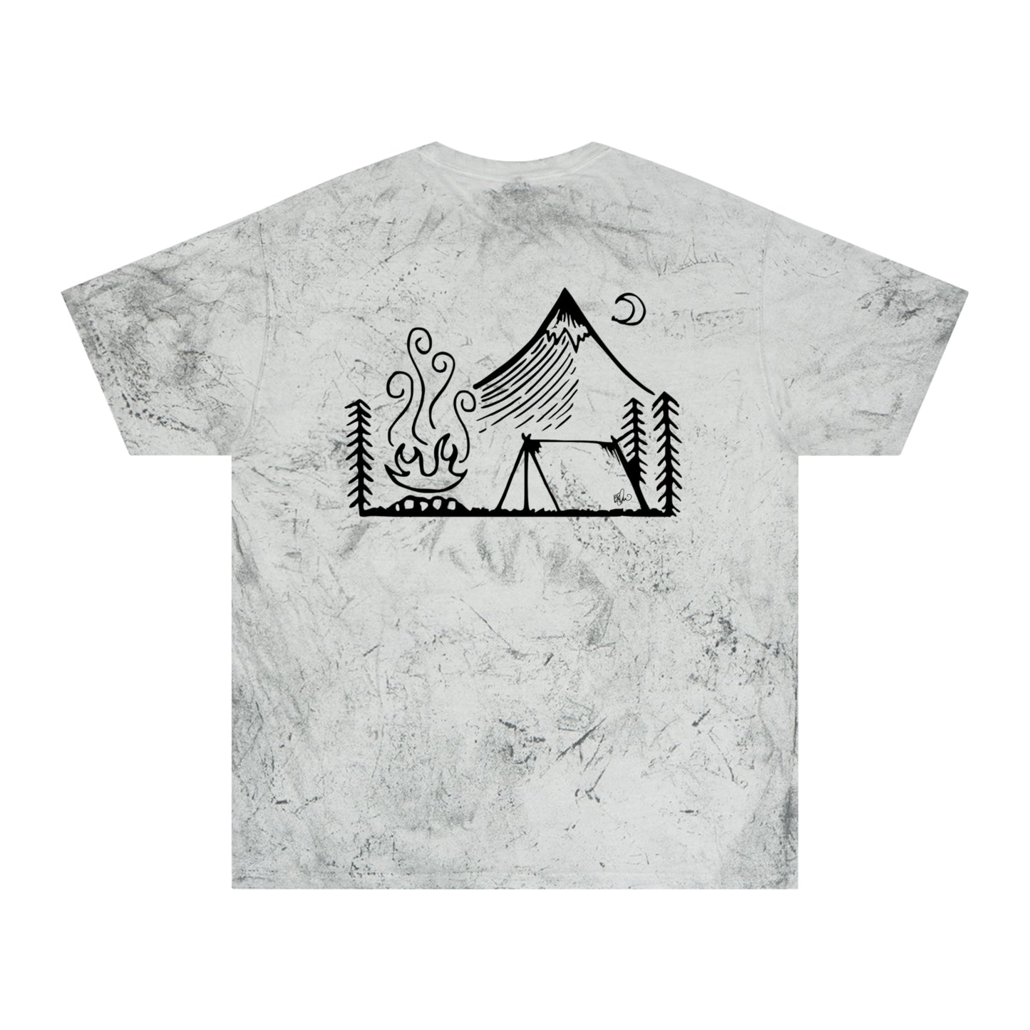 Color Blast Camping Tee, Mountain and Ocean Lover Gift, Unisex Adventure T-Shirt, Outdoor Enthusiast Shirt, Nature Inspired Apparel