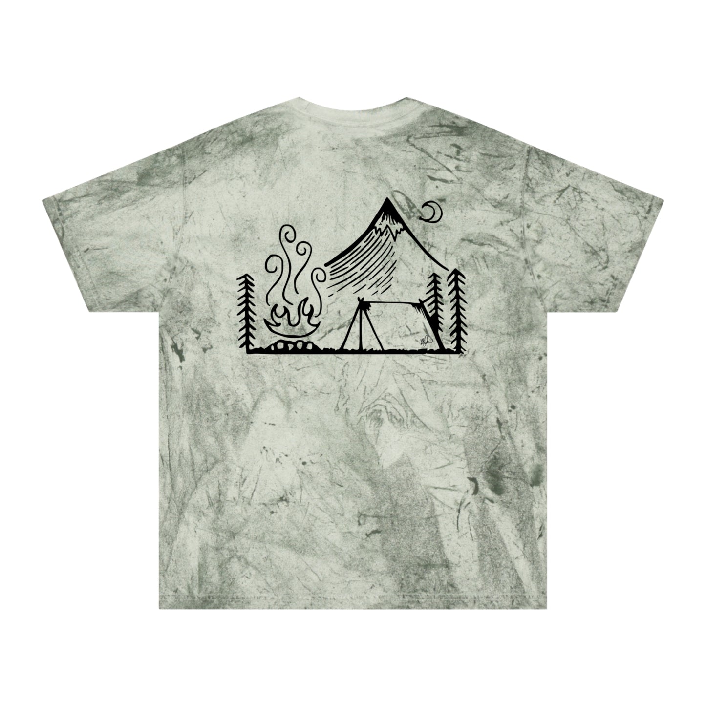 Color Blast Camping Tee, Mountain and Ocean Lover Gift, Unisex Adventure T-Shirt, Outdoor Enthusiast Shirt, Nature Inspired Apparel