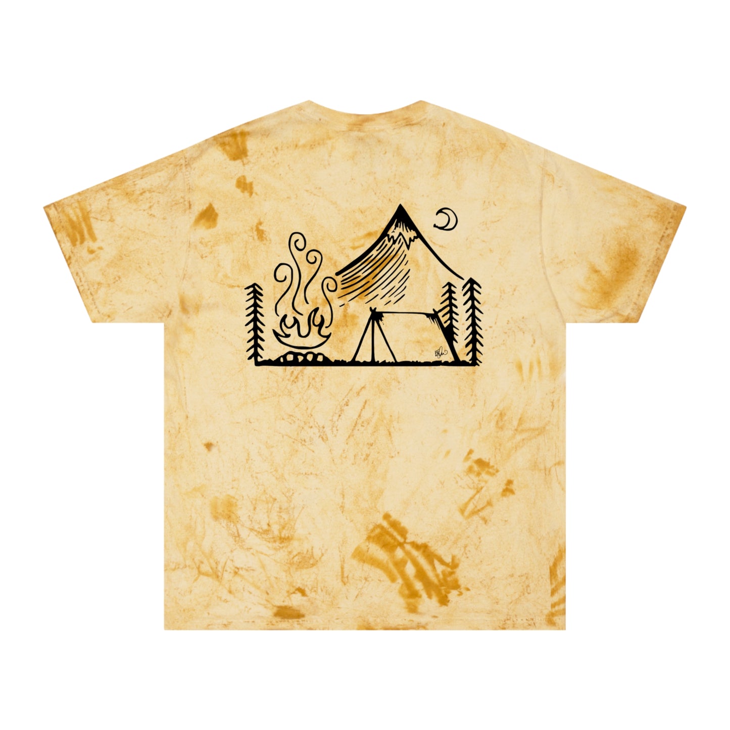 Color Blast Camping Tee, Mountain and Ocean Lover Gift, Unisex Adventure T-Shirt, Outdoor Enthusiast Shirt, Nature Inspired Apparel