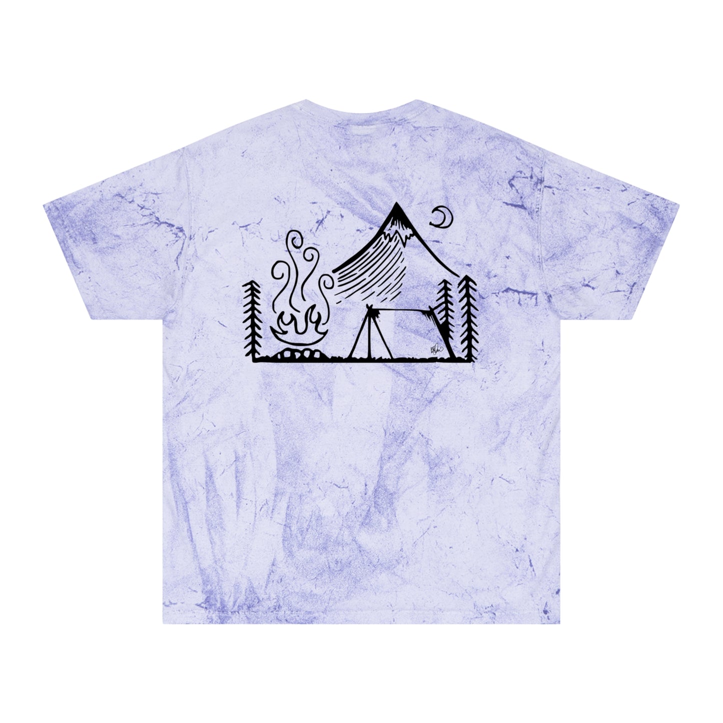 Color Blast Camping Tee, Mountain and Ocean Lover Gift, Unisex Adventure T-Shirt, Outdoor Enthusiast Shirt, Nature Inspired Apparel