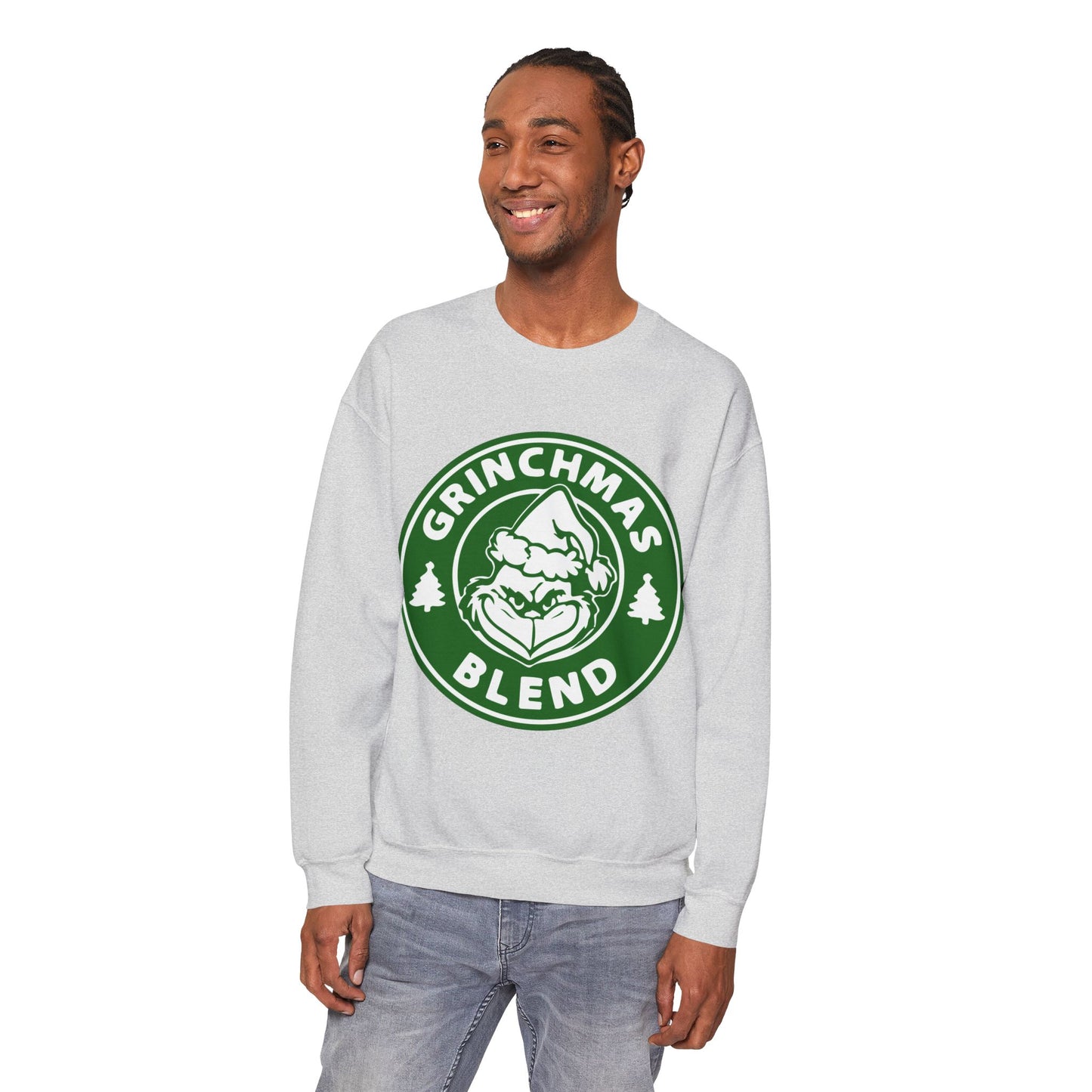 Seasonal Seller Sweatshirt: Grinchmas, Starbucks Grinch, Christmas, Unisex, Heavy Blend, Maximum Profit