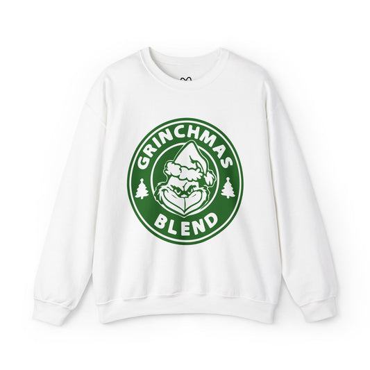 Seasonal Seller Sweatshirt: Grinchmas, Starbucks Grinch, Christmas, Unisex, Heavy Blend, Maximum Profit